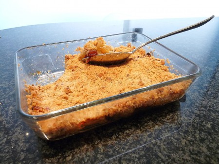 Crumble Aux Pommes Et Aux Raisins Secs, Sablé Aux Noix